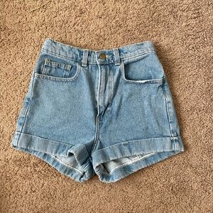 American Apparel Jean shorts